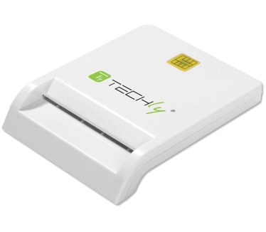 Techly Compact Smart Card Reader/Writer USB2.0 White I-CARD CAM-USB2TY
