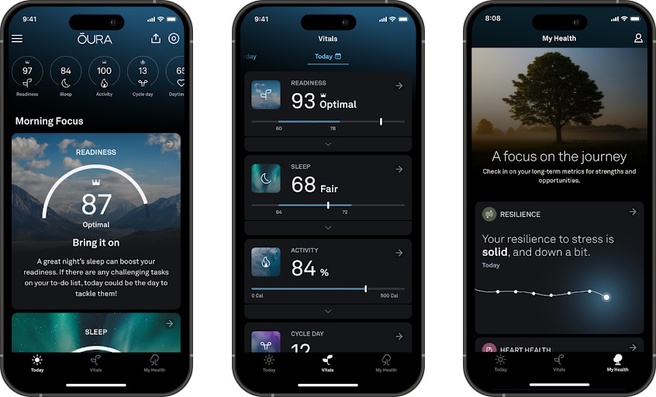 De vernieuwde Oura Ring app