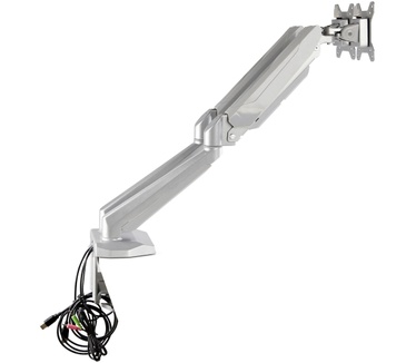 Startech.com Monitor arm voor 2 schermen bureausteun met geïntegreerde 2-poorts USB passthrough