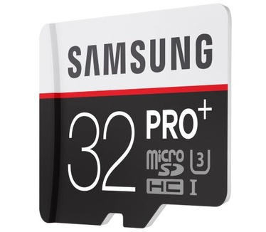 Samsung Pro+ microSDHC + SD-adapter 32GB