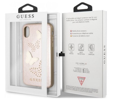 Guess Studs & Sparkle HardCase Apple iPhone X/XS (5.8") Roségoud  Rosé Goud