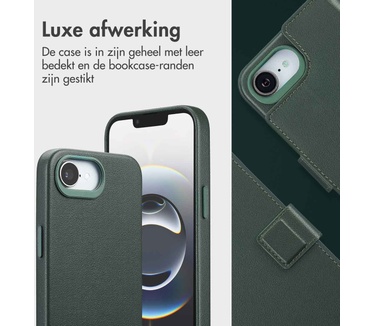 Accezz Leather Bookcase 2-in-1 met MagSafe