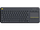 Logitech K400 Plus Wireless Touch Keyboard Zwart Qwerty NL