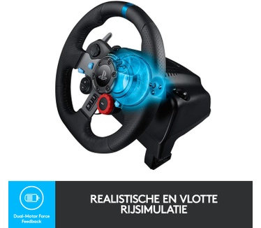 Logitech G29 Driving Force Aluminium, Zwart