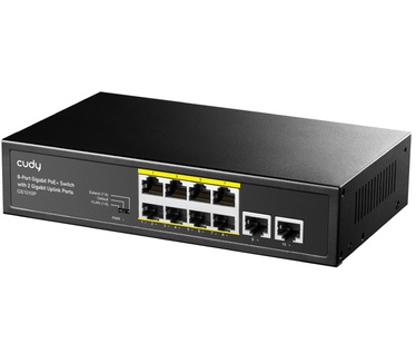 Cudy 8-Port Gigabit PoE+ Switch with 2 Gigabit Uplink Ports