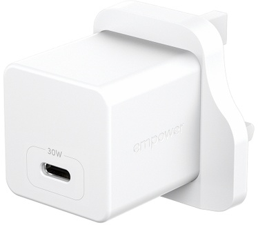 PanzerGlass empower™ by PanzerGlass® Turbo 30W Charger Single USB-C | UK Plug | Silver White