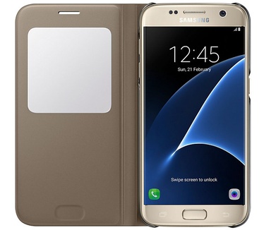 Samsung Galaxy S7 S-View Cover Goud