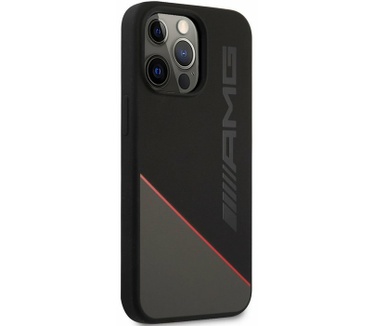 Mercedes-Benz Mercedes-AMG Silicone Two Tones iPhone 13 Pro Max 6.7" Zwart/Rood Rood