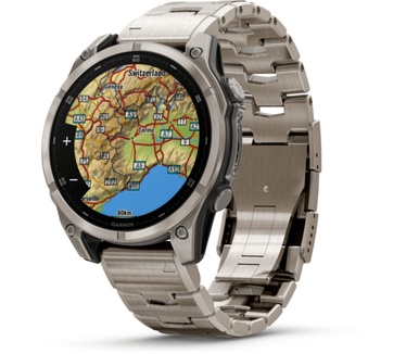 Garmin fēnix 8 Exclusive, 47mm, Titanium body, Sapphire Glass, Grijs (Grijs)