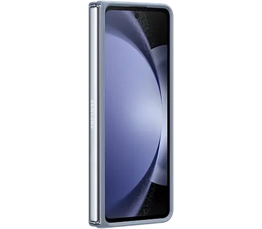 Samsung Galaxy Z Leren Back Cover Grijs/Blauw Fold 5