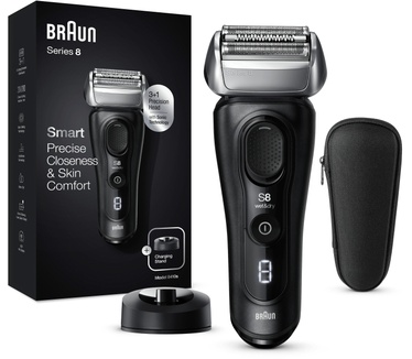 Braun Braun Series 8 8410s Elektrisch Scheerapparaat, Wet & Dry, Met Oplaadstandaard