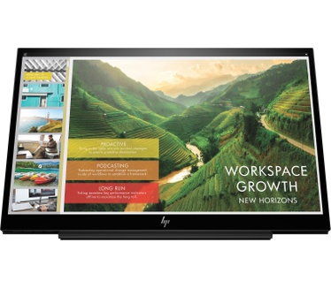 HP EliteDisplay S14 Zwart