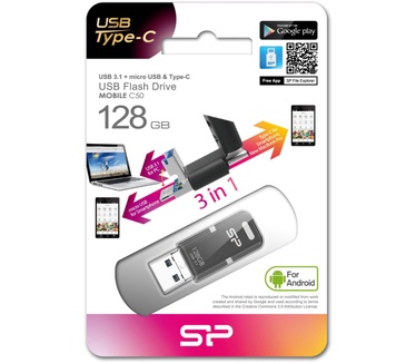 Silicon Power Mobile C50 128GB Zwart