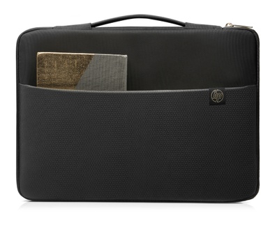 HP 14" Carry Sleeve Black/Gold Goud, Zwart