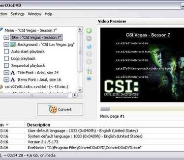 ConvertXtoDVD 2.1.5.173 screenshot (resized)
