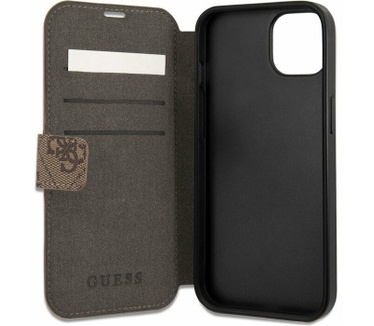 Guess 4G Printed Stripe Book Case - iPhone 13 Mini (5.4") - Bruin Bruin