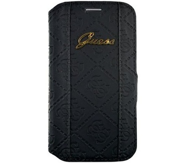 Guess Scarlett Folio Book Case voor Samsung Galaxy Ace 4 - Zwart Zwart