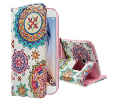 Kees Portemonnee Hoesje Samsung Galaxy S6 - Paisley
