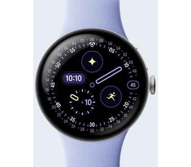 Google Pixel Watch 4, 4G, 41mm, Zilver (Paars)
