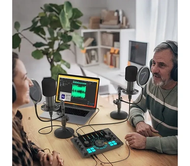 7RYMS Podcast Kit Solo - Caster, microfoon, koptelefoon