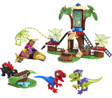 LEGO Marvel Spidey en Gobby's raptorstrijd bij de boomhut