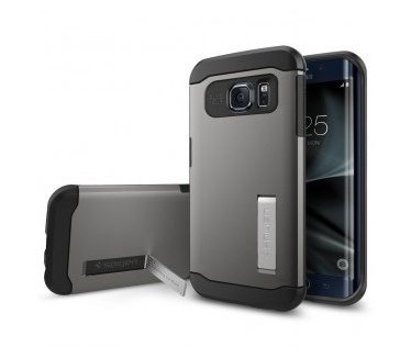 Spigen Slim Armor Samsung Galaxy S7 edge Case - 556CS20025 - Metal Slate