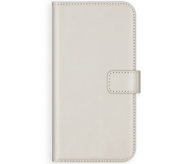 Selencia Echt Lederen Bookcase Samsung Galaxy S21 Plus - Lichtgrijs