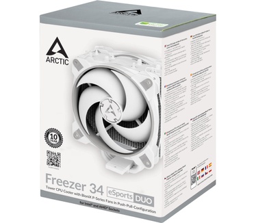 Arctic Freezer 34 eSports DUO - Tower CPU Cooler with BioniX P-Series Fans in Push-Pull-Configuration