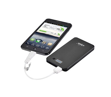 Spire Spire Power Bank 400. Ingangsspanning: 5 V. Geleverde stroom door de batterij: 4000 mAh. Kleur van het product: Zwart. Certificering: CE, RoHS. Breedte: 65 mm, Diepte: 116 mm, Hoogte: 8 mm