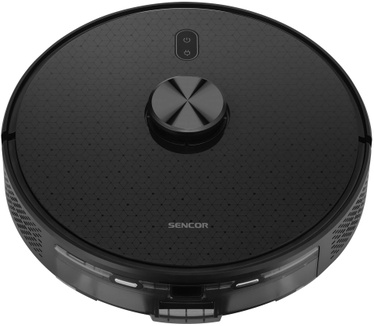 Sencor SRV 9120BK – Robotstofzuiger met dweilfunctie – Laadstation – Lidar-lasernavigatie – App – Afstandsbediening – Bluetooth – 4 zuigniveaus – 3 dweil niveaus – TOF-sensor voor reinigen van muren – Multi-rooming – Multi-mapping – Sensoren – Zwart