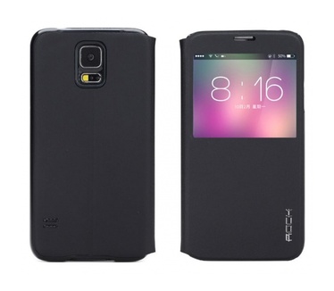 Rock S View Window Leather Case Samsung Galaxy S5 (UNI Serie black)