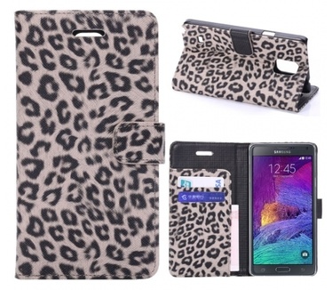 Kees Luipaard Print Portemonnee Hoesje Samsung Galaxy Note 4