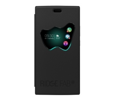 Wiko W-Vision Folio hoes Ridge FAB - Smart-window cover - zwart