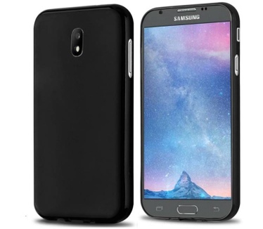 Samsung Galaxy J5 2017 siliconen (gel) achterkant hoesje - Zwart (Galaxy J5 2017) Zwart