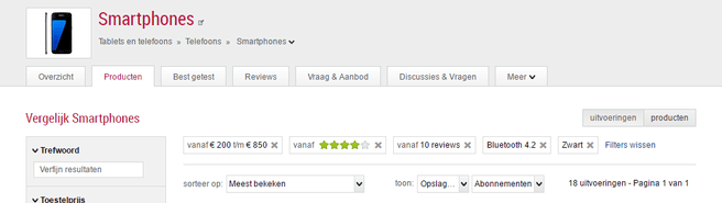 Filters kunnen wissen