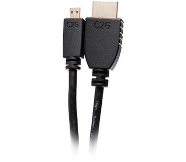 CablesToGo 0,5m hogesnelheid HDMI naar Micro HDMI-kabel met ethernet - 4K 60Hz