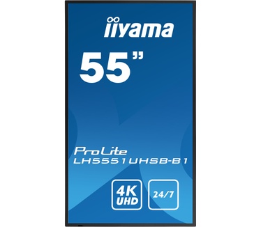 Iiyama ProLite ProLite LH5551UHSB-B1 55" Class (54.6" viewable) LED-backlit LCD-scherm - 4K - for digital signage