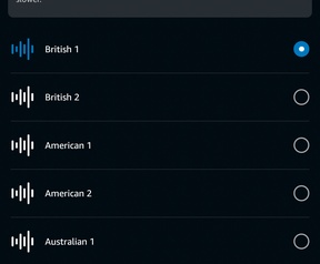 Amazon Alexa hotword- en stemvarianten.