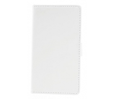 Kees Lederlook Portemonnee Hoesje Nokia Lumia 930 - Wit