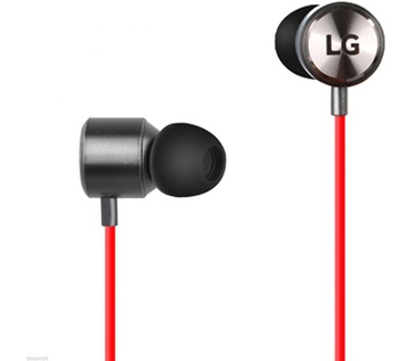 LG Originele Premium Quadbeat 3 Headset in ear - oordopjes Zwart / Rood