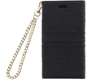 Guess Heritage Wallet Clutch BookCase for iPhone 7 (4,7") - Black Zwart