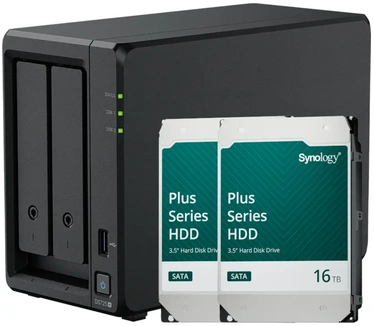 Synology DiskStation DS725+ incl. 2x HAT3310 16 TB harde schijf, 16GB