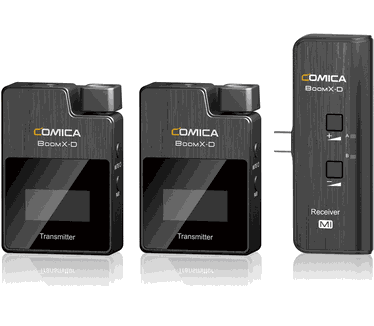 Comica microfoon-set met 2 zenders en USB-C-ontvanger