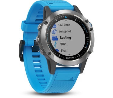 Garmin Quatix 5 Aluminium (Blauw, Titanium)
