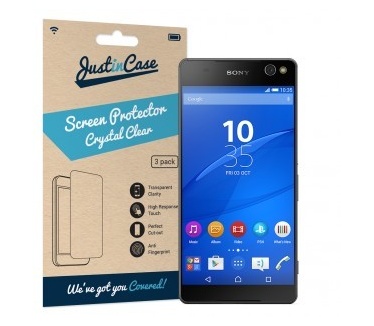 Just in Case Screen Protector Sony Xperia C5 Ultra - 3 stuks - Crystal Clear