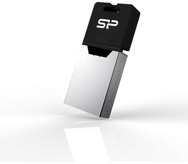 Silicon Power 8GB OTG USB Flash Disk Drive 2.0, X20 Mobile 8GB Zilver