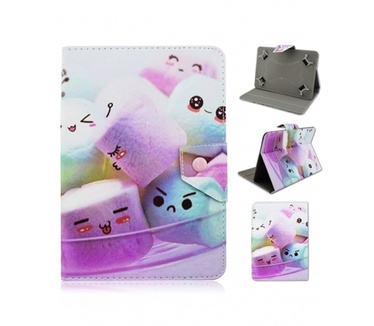 Universele Leather Tablet Case voor 9 en 10 inch tablets Marshmallows