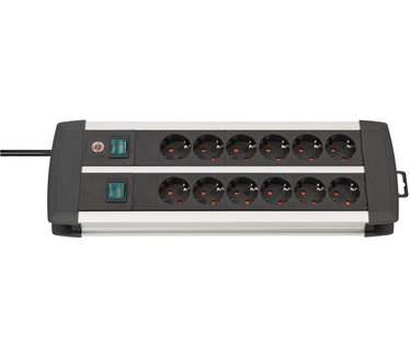 Brennenstuhl Premium-Alu-Line Techniek stekkerdoos 12-voudig
