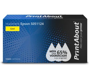 PrintAbout Huismerk Epson S051124 Toner Geel