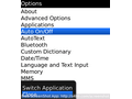 Blackberry Pearl 3G 9105 - screenshot